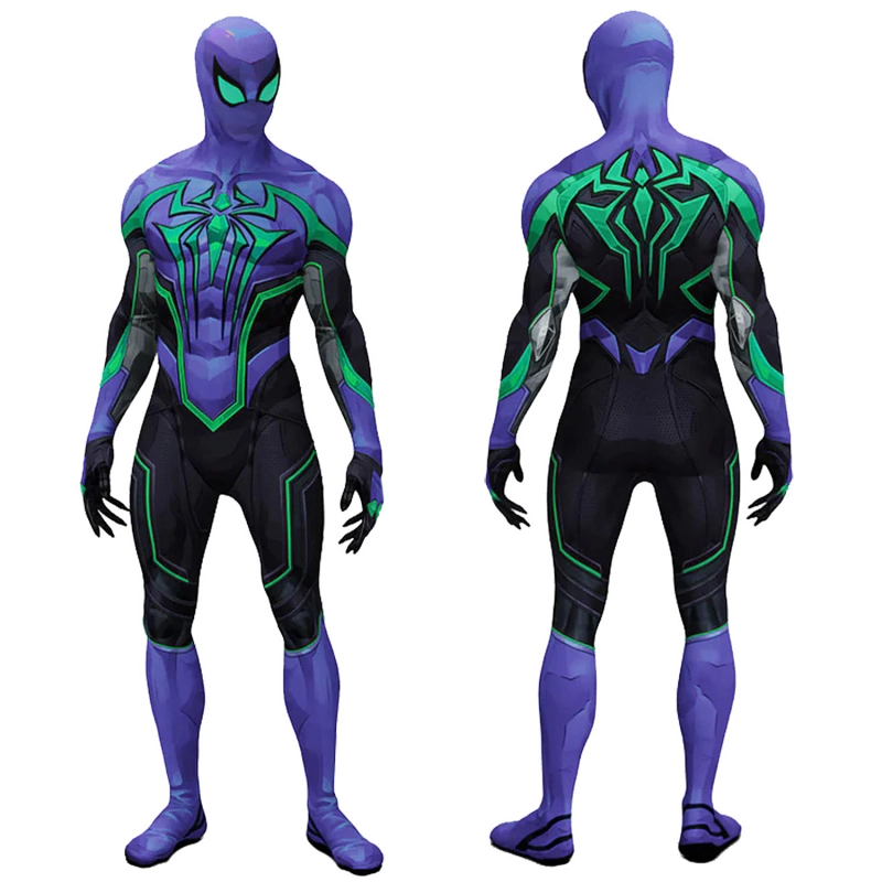 Marvel Rivals Spider-Man Costume Cosplay Suit Chasm Ver Bodysuit For Kids Adult Unibuyplus