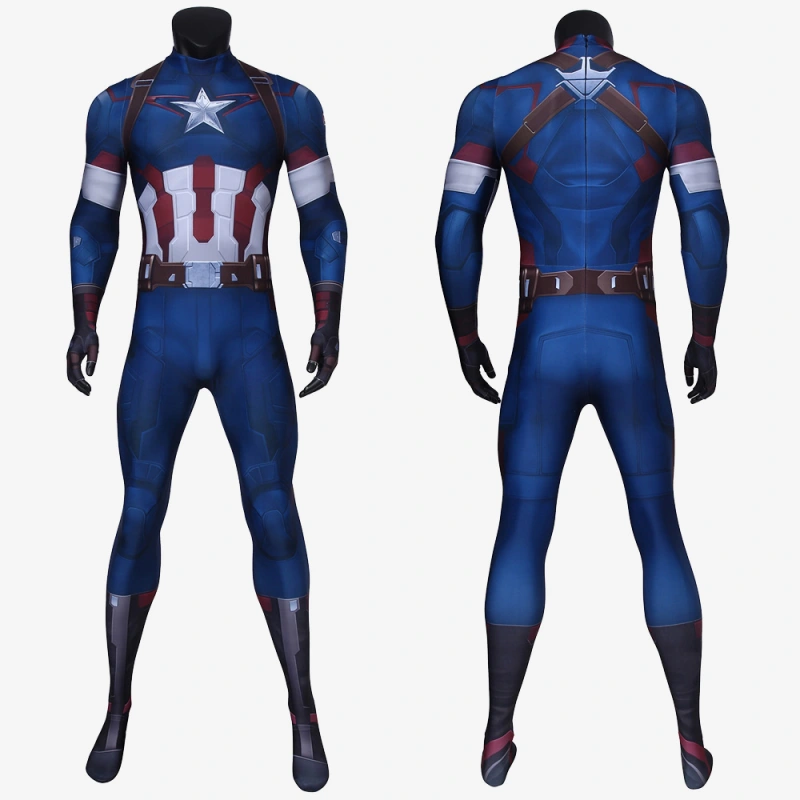 Avengers Age of Ultron Captain America Costume Cosplay Suit Steve Rogers Unibuyplus