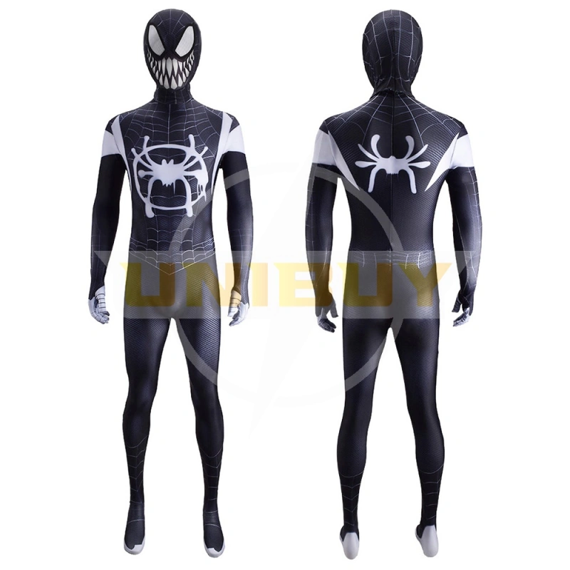 Spider-Man Venom Symbiote Miles Morales Costume Cosplay Suit Unibuyplus