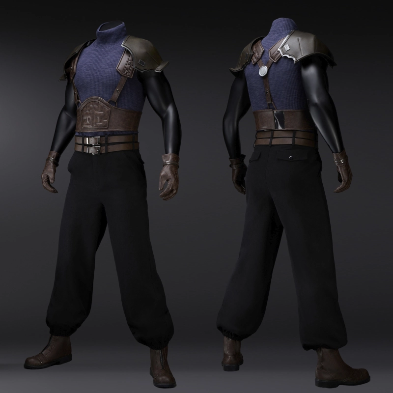 Final Fantasy VII Zack Fair Costume Cosplay Suit Unibuyplus