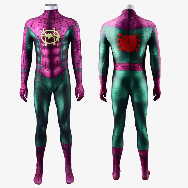 Spider-Man: Into the Spider-Verse Miles Morales Cosplay Costumes For Kids Adult Unibuy