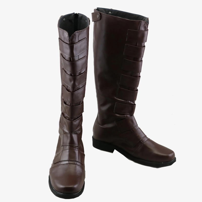 Star Wars Qui-Gon Jinn Shoes Cosplay Men Boots Brown Version Unibuy