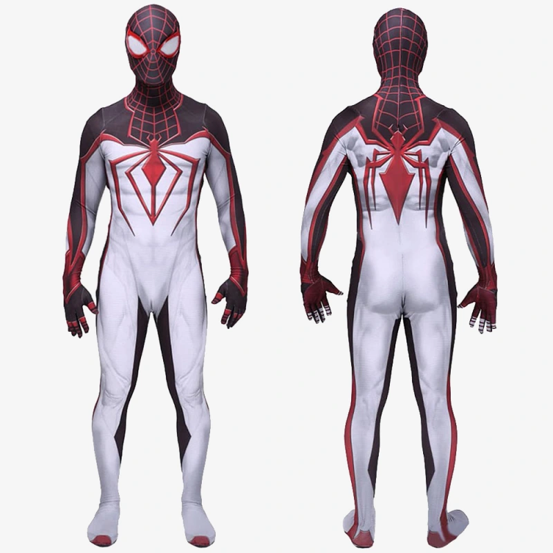 Spider-Man PS5 Miles Morales Cosplay Costume TRACK Suit For Kids Adult UnibuyPlus