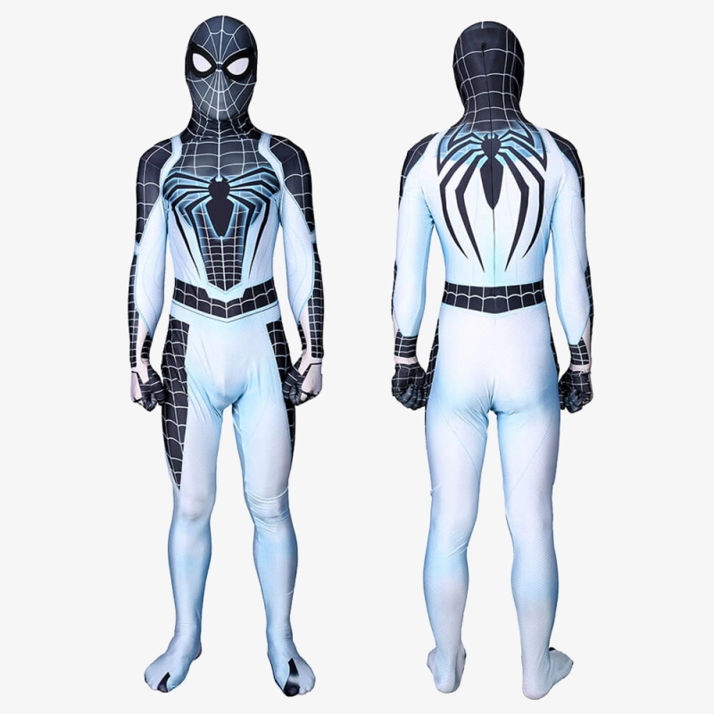 Spider-Man PS4 Negative Suit Cosplay Costume Spiderman Bodysuit For Kids Adult Unibuy