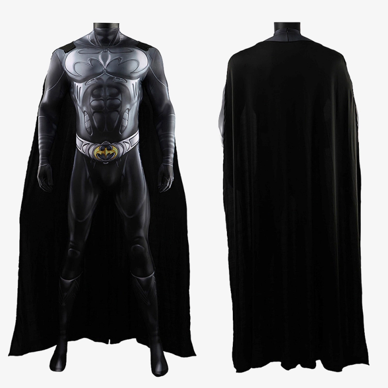 Batman Bodysuit Cosplay Costume Bruce Wayne with Cloak For Kids Adult Unibuy