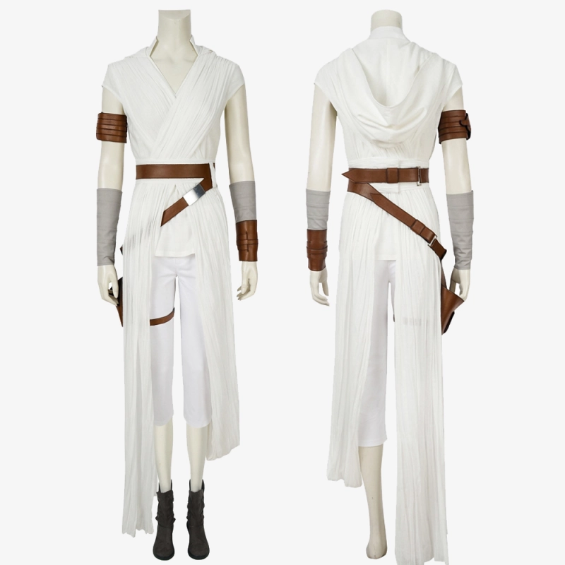 Star Wars 9 The Rise of Skywalker Rey Cosplay Costume Women's Halloween Outfit Unibuy