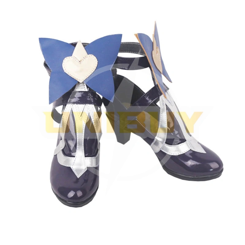 Genshin Impact Fischl Shoes Cosplay Women Boots Silhouettes of the Night Unibuy