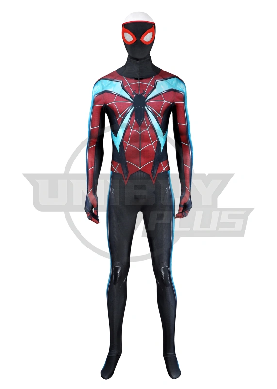 Marvel's Spider-Man 2 Miles Morales Evolved Suit Costume Cosplay Unibuyplus