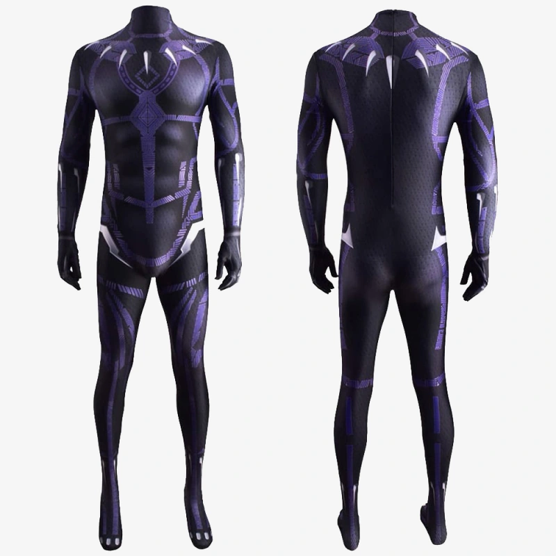 Black Panther 2 Costume Cosplay Suit T'Challa Kids Adult Unibuyplus