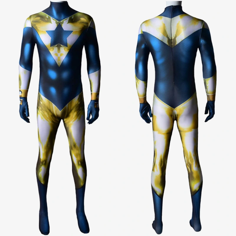 Justice League Booster Gold Costume Cosplay Suit Unibuyplus