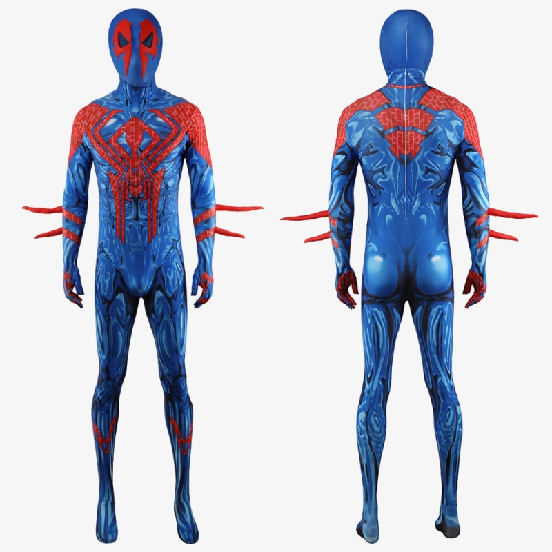 Spider-Man 2099 Suit Costume Cosplay Bodysuit For Men Kids Unibuyplus