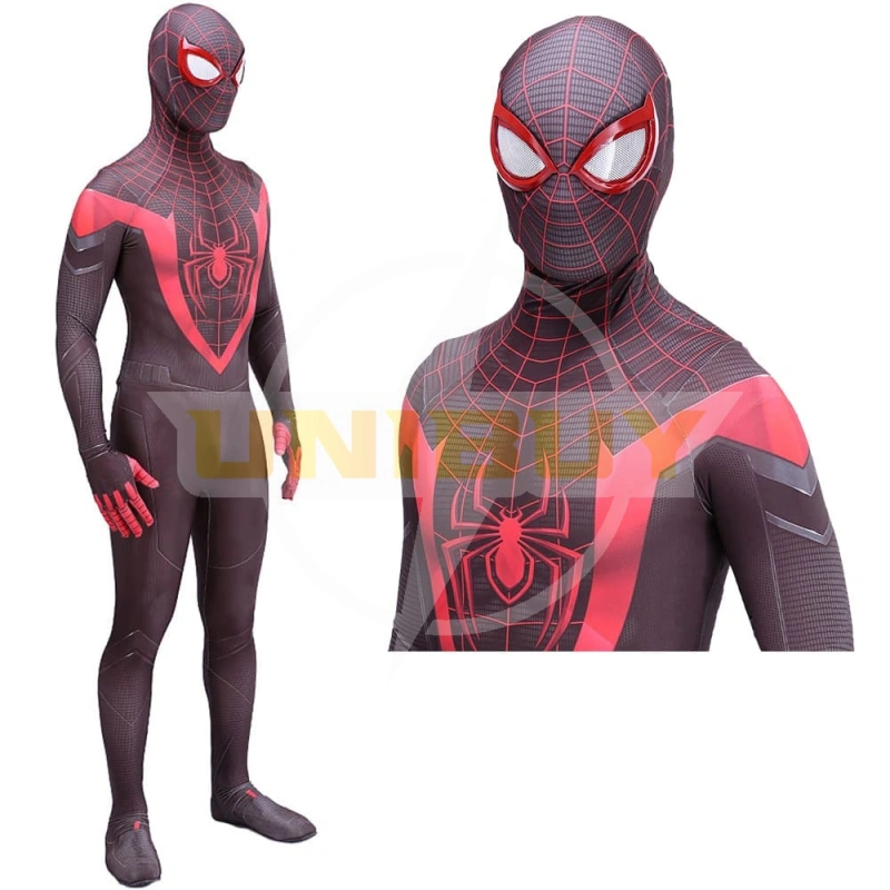 Spider-man ps5 costume Miles Morales Cosplay Costume For Kids Adult Unibuy