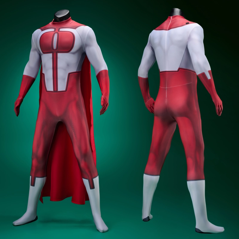 Mortal Kombat 1 Omni-Man Costume Cosplay Suit With Cloak Nolan Grayson Unibuyplus