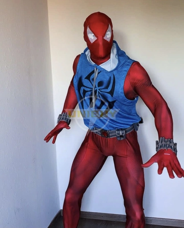 Spider-Man: Across the Spider-Verse Scarlet Spider Costume Cosplay Suit Outfit UnibuyPlus