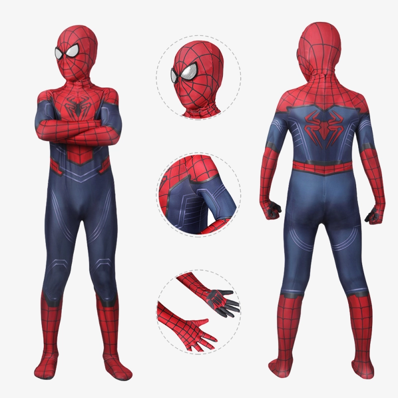 Marvel's Avengers Spider-Man Costume Cosplay Kids Jumpsuit Peter Parker Unibuyplus