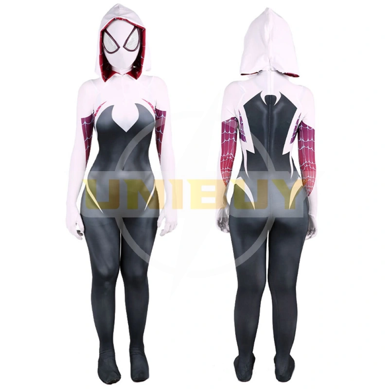 Gwen Stacy Suit Cosplay Costume Spider Man Jumpsuit Bodysuit For Kids Womens Ver 1 Unibuyplus