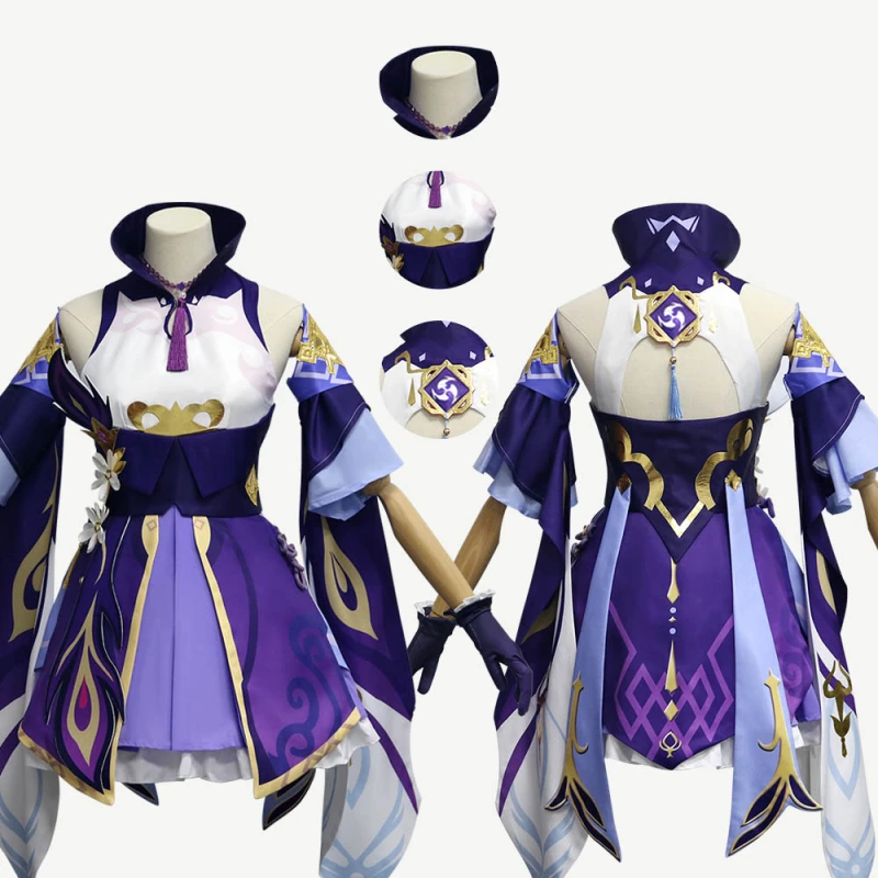 Genshin Impact Keqing Costume Cosplay Suit Ver.2 Unibuy