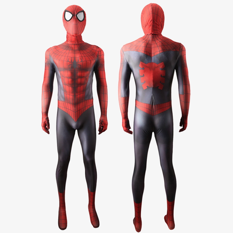Astonishing Spider-Man Costume Cosplay Suit Peter Parker Bodysuit Ver 2 For Men Kids Unibuyplus