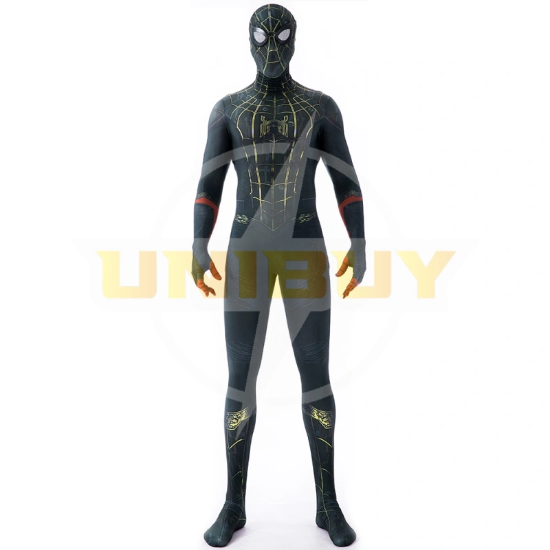 Spider-Man: No Way Home Trailer Black Suit Cosplay Costume Peter Parker Jumpsuit Kids Adult Unibuy
