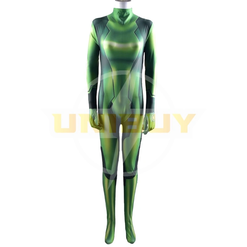 Metroid Samus Aran Green Jumpsuit Bodysuit Halloween Cosplay Costume Unibuy