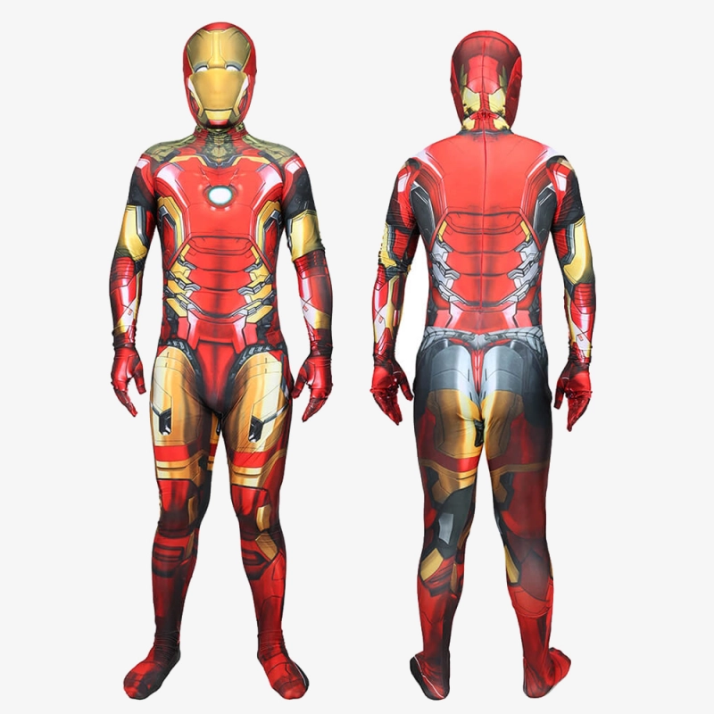 Avengers Endgame Iron Man Tony Stark Outfit Bodysuit Cosplay Costume Adult Kids Unibuy