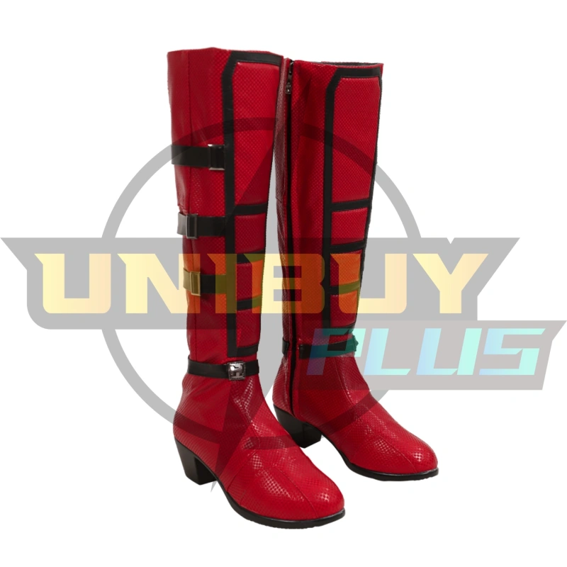 Deadpool 3 Ladypool Shoes Cosplay Women Boots Ver2 Unibuyplus