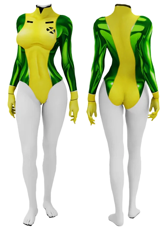 X-Men 97 Rogue Costume Cosplay Suit Anna Marie Summer Ver. For Kids Adult Unibuyplus