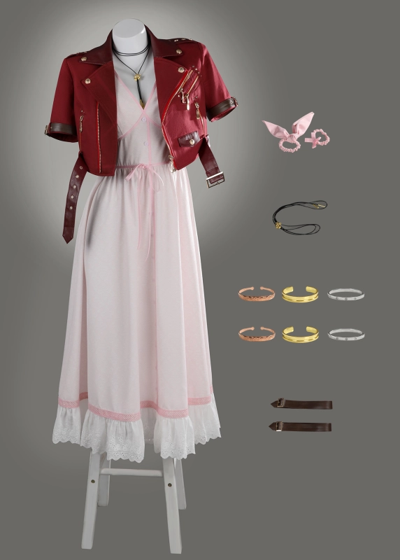 Final Fantasy VII Rebirth Aerith Gainsborough Dress Costume Cosplay Suit Unibuy