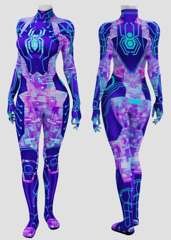 Spider-Man Spider-Byte Margo Costume Cosplay Bodysuit Across the Spider-Verse for Adult Kids Unibuy