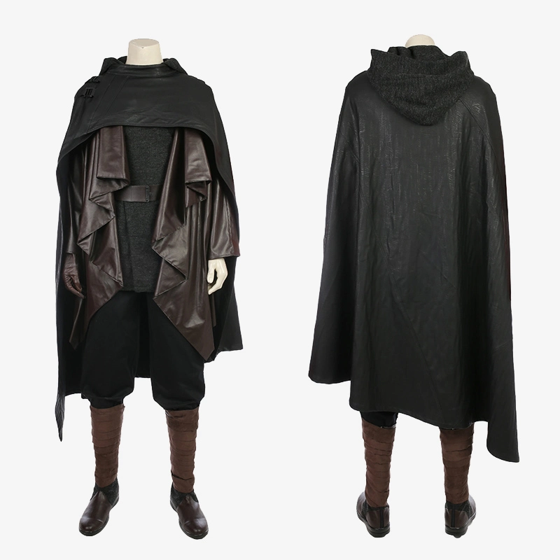 Star Wars 8 Luke Skywalker Costume Cosplay Black Suit Unibuyplus