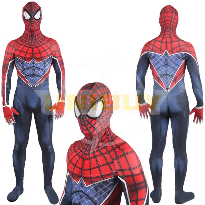 Spider Man PS4 Spider-Punk Suit Costume Cosplay For Adult Unibuyplus