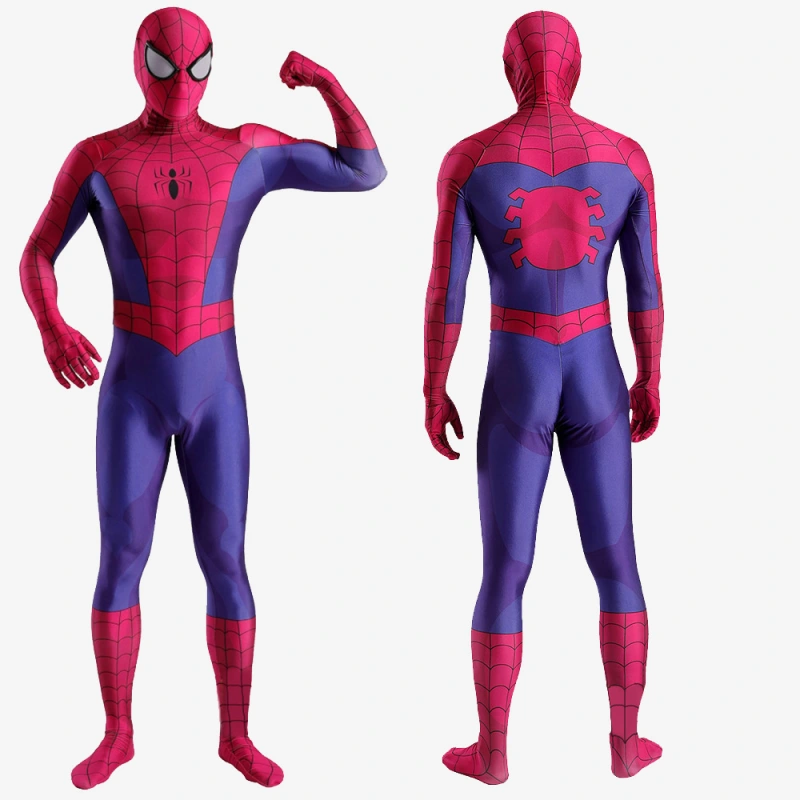 Spider-Man TAS 1994 Costume Cosplay Suit Peter Parker Bodysuit For Men Kids Unibuy