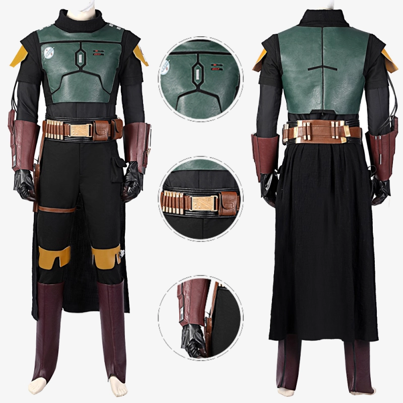 Boba Fett Costume Cosplay Suit The Book of Boba Fett Unibuyplus