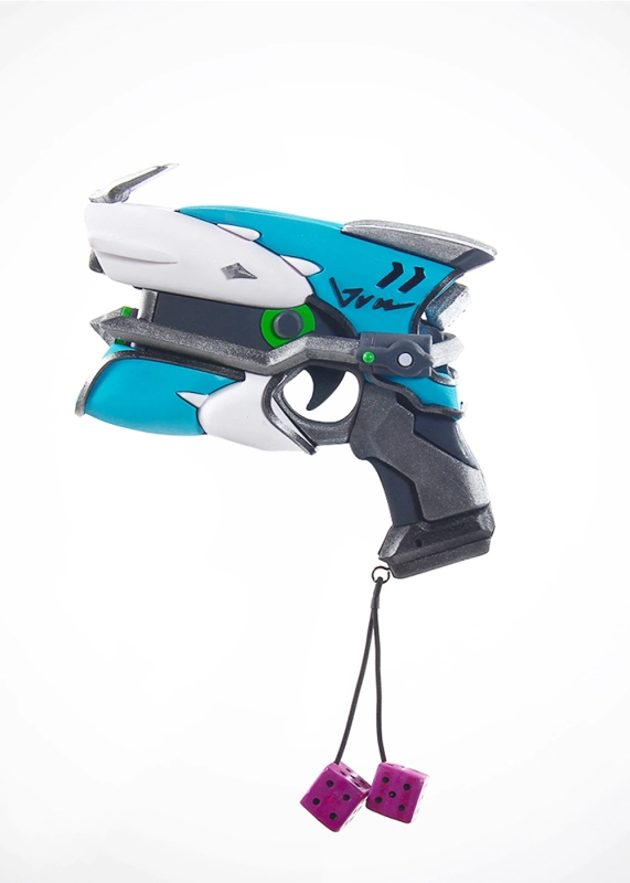 Overwatch OW D.VA Cruiser Anniversary Skin Gun Prop Cosplay Unibuy