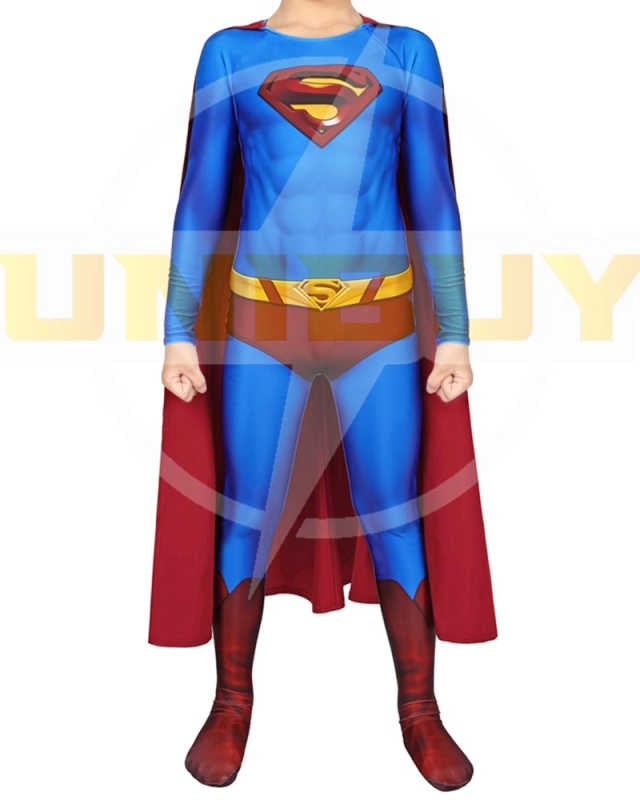 Superman Returns Costume Cosplay Suit Kids Clark Kent Unibuyplus