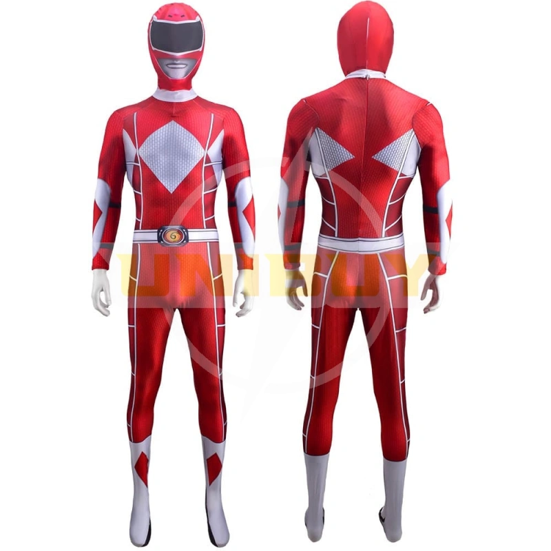 Mighty Morphin Power Rangers Red Ranger Jumpsuit For Kids Adult Unibuy