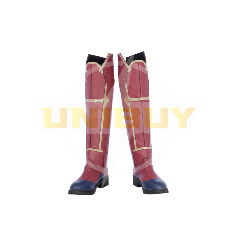 Captain Marvel Cosplay Shoes Carol Danvers Women Boots Ver 1 Unibuyplus