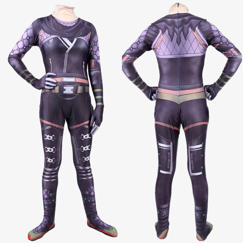Apex Legends Wraith Costume Cosplay Jumpsuit Bodysuit For Kids Adult Unibuy