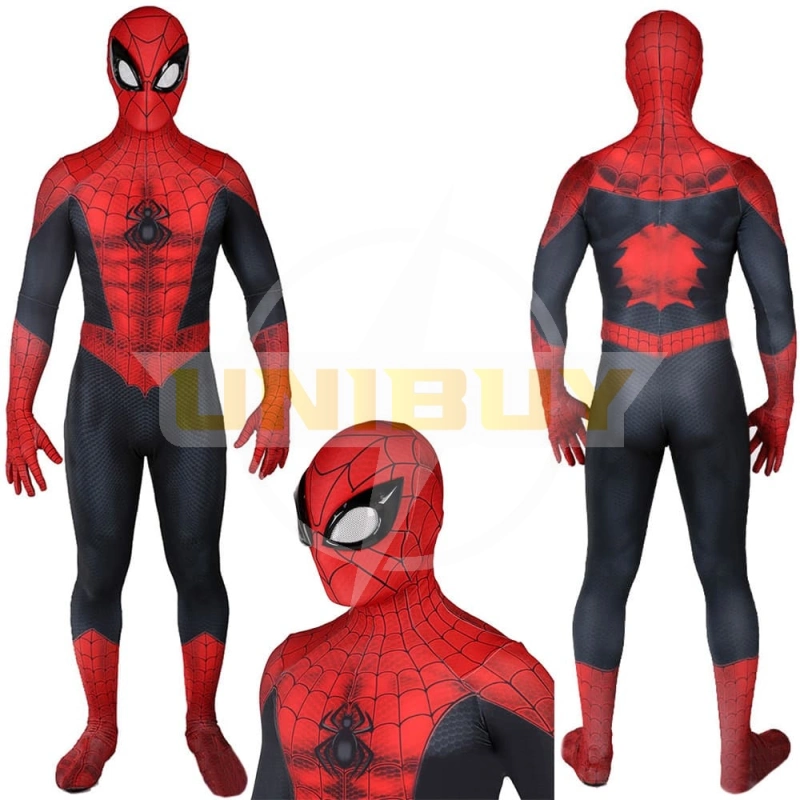 Comic Spider-Man Classics Costume Cosplay Black Jumpsuit For Kids Adult Unibuy