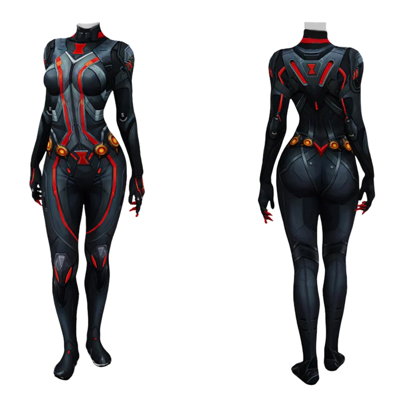 Marvel Rivals Black Widow Costume Cosplay Suit Bodysuit For Kids Adult Unibuyplus