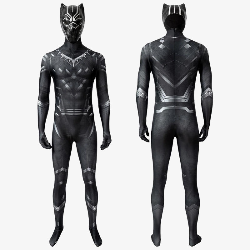 Black Panther Costume Cosplay Suit T'Challa Captain America Civil War Ver 1 Unibuy