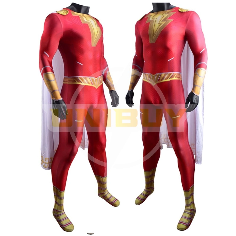 Shazam! Fury of the Gods Costume Cosplay Jumpsuit With Cloak Unibuy