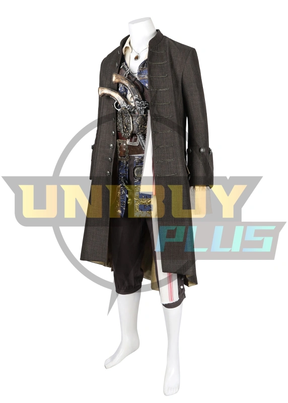 Jack Sparrow Costume Cosplay Suit Pirates of the Caribbean Coat Unibuyplus