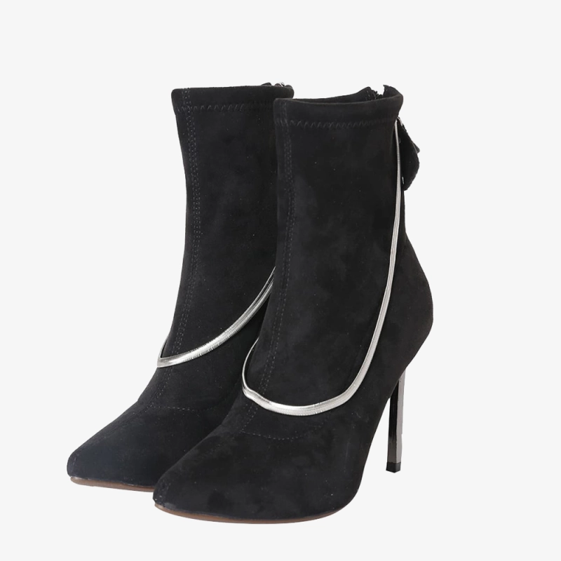 Cruella Costume Black Shoes Cosplay Women Boots Unibuyplus