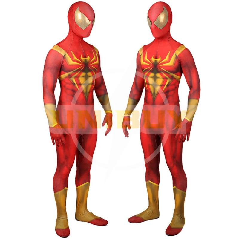 Spider-Man PS4 Iron Spider Armor Suit Cosplay Costume For Kids Adult Unibuy