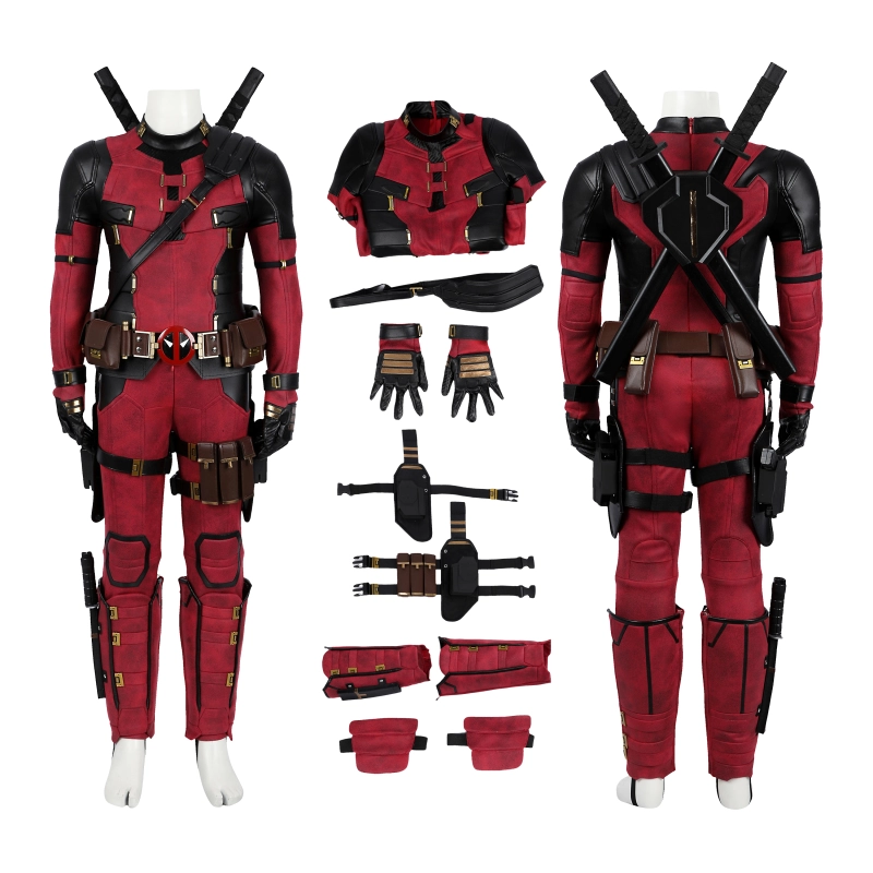 Deadpool & Wolverine Kid Costume Cosplay Suit Wade Wilson Unibuyplus