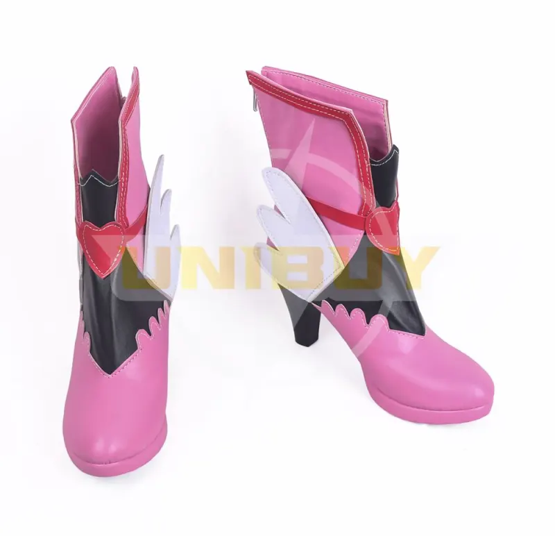 Overwatch OW DVA Skin Song Hana Lolita Pink Magic Girl Cosplay Shoes Women Boots Unibuy