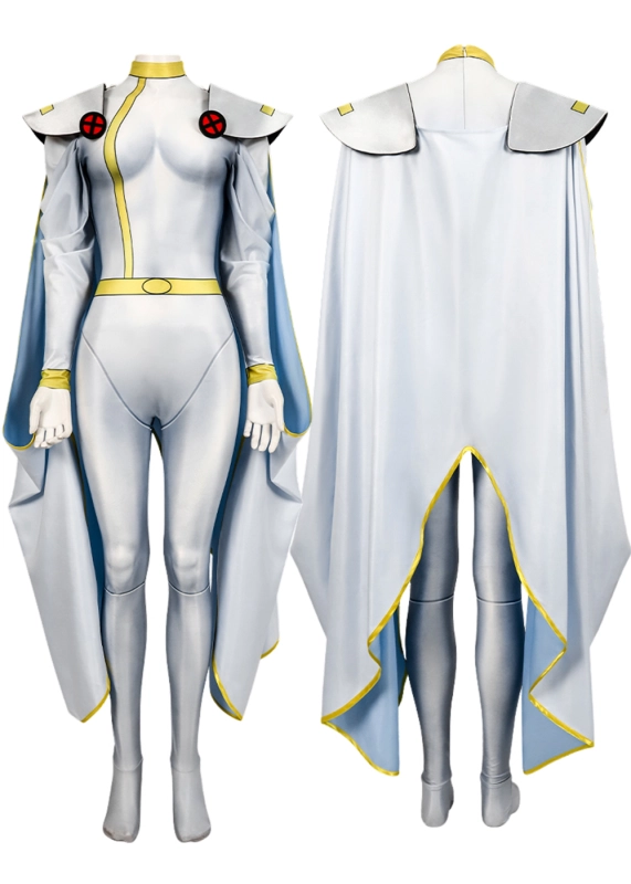 X-Men 97 Storm Bodysuit Costume Cosplay Suit with Cloak Ororo Munroe Unibuyplus