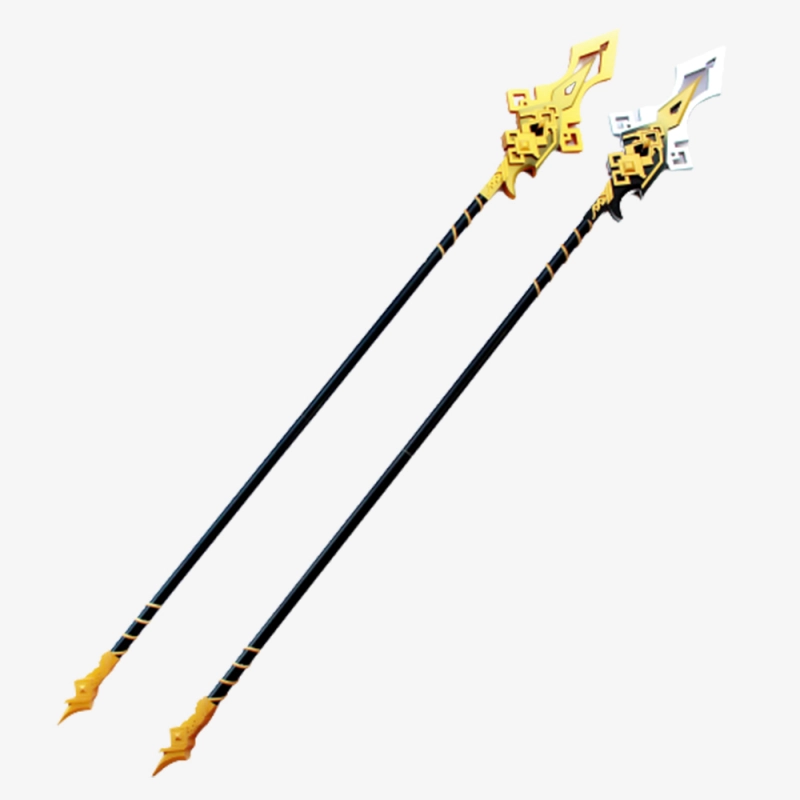 Genshin Impact Zhong Li Prop Cosplay Vortex Vanquisher Spear Ver 1 Unibuy