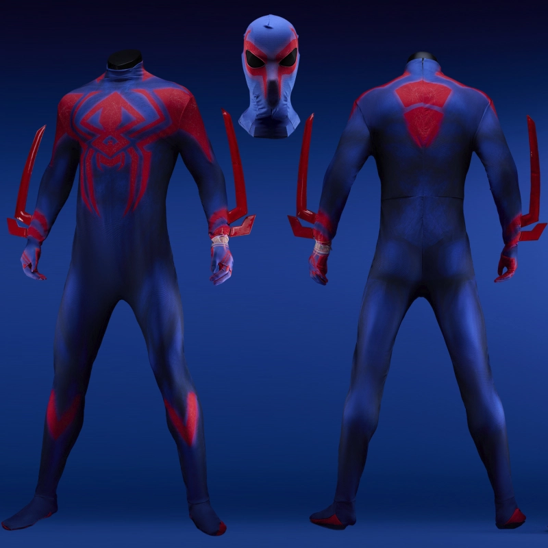 Spider-Man 2099 Bodysuit Costume Spider-Man: Across the Spider-Verse Cosplay for Adults Kids Unibuyplus